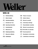 Weller whs 40 Operating Instructions Manual