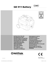 Nilfisk GD 911 Battery Návod k obsluze