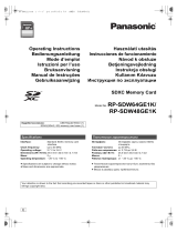 Panasonic RPSDW48GE1K Operativní instrukce