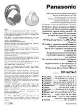 Panasonic RPWF940 Návod k obsluze