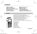 Hitachi UG 50Y Uživatelský manuál