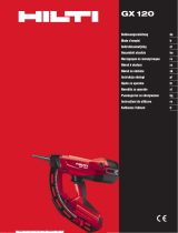 Hilti GX 120 Operativní instrukce