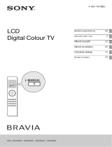 Sony Bravia KDL-40HX805 Návod k obsluze