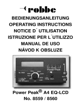 ROBBE Power Peak A4 EQ-LCD Series Operating Instructions Manual