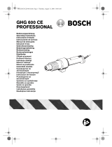 Bosch GHG 600 CE Návod k obsluze