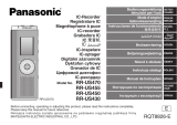 Panasonic RR-US455 Návod k obsluze