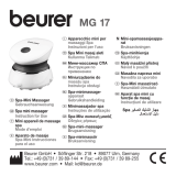 Beurer MG 17 Spa Uživatelský manuál