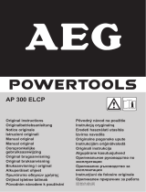 AEG AP 300 ELCP (411890) Uživatelský manuál