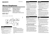 Sony MDR-NE1 Uživatelský manuál