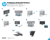 HP ProDisplay P201m 20-inch LED Backlit Monitor instalační příručka