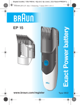Braun EXACT POWER BATTERY Uživatelský manuál