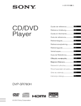 Sony DVP-SR760H Návod k obsluze