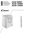 Candy AQUA 1100DF-01S Waschmaschine Uživatelský manuál
