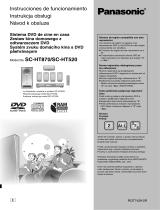 Panasonic SCHT520 Operativní instrukce