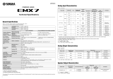 Yamaha EMX7 Powered Mixer Specifikace
