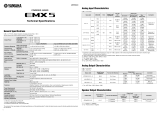 Yamaha EMX5 Powered Mixer Specifikace