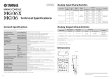 Yamaha MG06 Specifikace