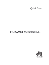 Huawei MediaPad M3 Rychlý návod