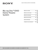 Sony BDV-E4100 Uživatelská příručka