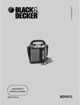 Black & Decker BDV012 Uživatelský manuál
