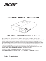 Acer C200 Uživatelský manuál