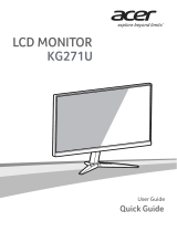 Acer KG271U Uživatelský manuál