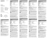 Sony MDR-E829V Uživatelský manuál