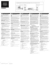 Sony SS-F33H Operativní instrukce