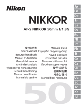 Nikon AF-S NIKKOR 50mm f/1.8G Uživatelský manuál