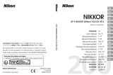 Nikon AF-S NIKKOR 200mm f/2G ED VR II Uživatelský manuál