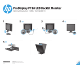 HP ProDisplay P19A 19-inch LED Backlit Monitor instalační příručka