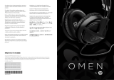 HP OMEN Headset with SteelSeries Uživatelský manuál