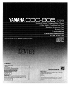 Yamaha CDC-805 Návod k obsluze