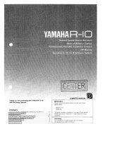 Yamaha R-10 Návod k obsluze