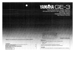Yamaha GE-3 Návod k obsluze
