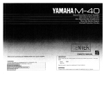 Yamaha M-40 Návod k obsluze