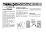 Yamaha NS-300X Návod k obsluze