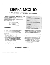 Yamaha MCX-10 Návod k obsluze