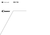 Candy LS DSI 730 X Uživatelský manuál