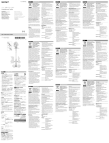 Sony MUC-S12BL1 Návod k obsluze