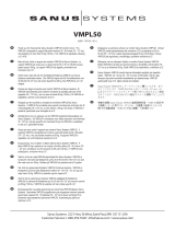 Sanus VISIONMOUNT FLAT PANEL WALL MOUNT-VMPL50 Návod k obsluze