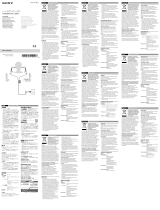 Sony MUC-M12SM2 Návod k obsluze