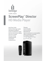 Iomega ScreenPlay™ Director HD Media Player USB 2.0/Ethernet/AV 1.0TB Návod k obsluze