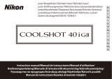 Nikon COOLSHOT 40i GII Uživatelský manuál