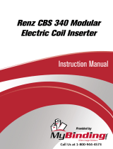 MyBinding Renz CBS 340 Modular Electric Coil Inserter Uživatelský manuál