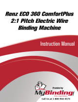 MyBinding Renz ECO 360 ComfortPlus 2:1 Pitch Electric Wire Binding Machine Uživatelský manuál