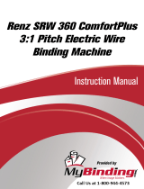 Renz Renz SRW 360 ComfortPlus 3:1 Pitch Electric Wire Binding Machine Uživatelský manuál