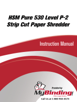 HSM PURE 530 Uživatelský manuál