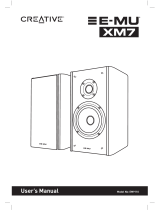 Creative E-MU XM7 Uživatelský manuál