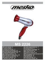 Mesko MS 2226 Uživatelský manuál